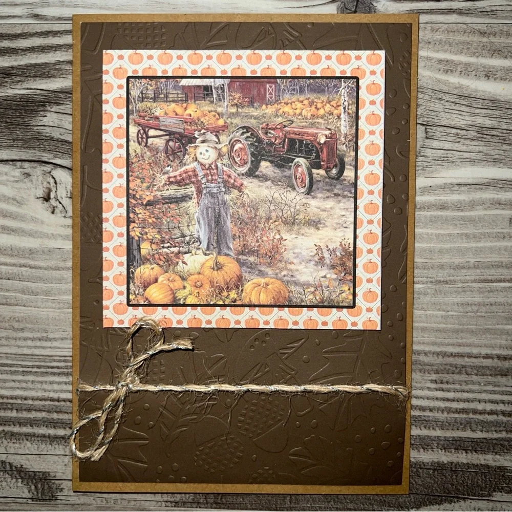 Handmade Fall Greeting Cards Set of 6 5”x7” With Envelopes